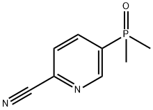 2-Pyridinecarbonitrile, 5-(dimethylphosphinyl)- Structure