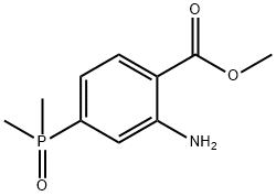 Benzoic acid, 2-amino-4-(dimethylphosphinyl)-, methyl ester Structure