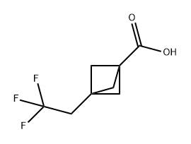 Bicyclo[1.1.1]pentane-1-carboxylic acid, 3-(2,2,2-trifluoroethyl)- Structure