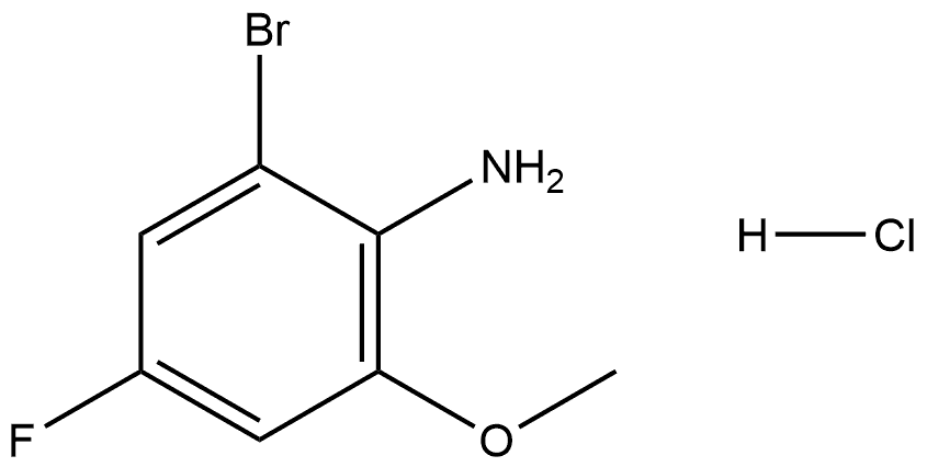2-bromo-4-fluoro-6-methoxyaniline hydrochloride Structure