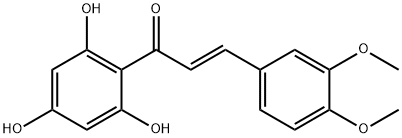 2-Propen-1-one, 3-(3,4-dimethoxyphenyl)-1-(2,4,6-trihydroxyphenyl)-, (2E)- Structure