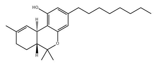 6H-Dibenzo[b,d]pyran-1-ol, 6a,7,8,10a-tetrahydro-6,6,9-trimethyl-3-octyl-, (6aR,10aR)- Structure