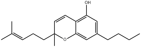 2H-1-Benzopyran-5-ol, 7-butyl-2-methyl-2-(4-methyl-3-penten-1-yl)- Structure