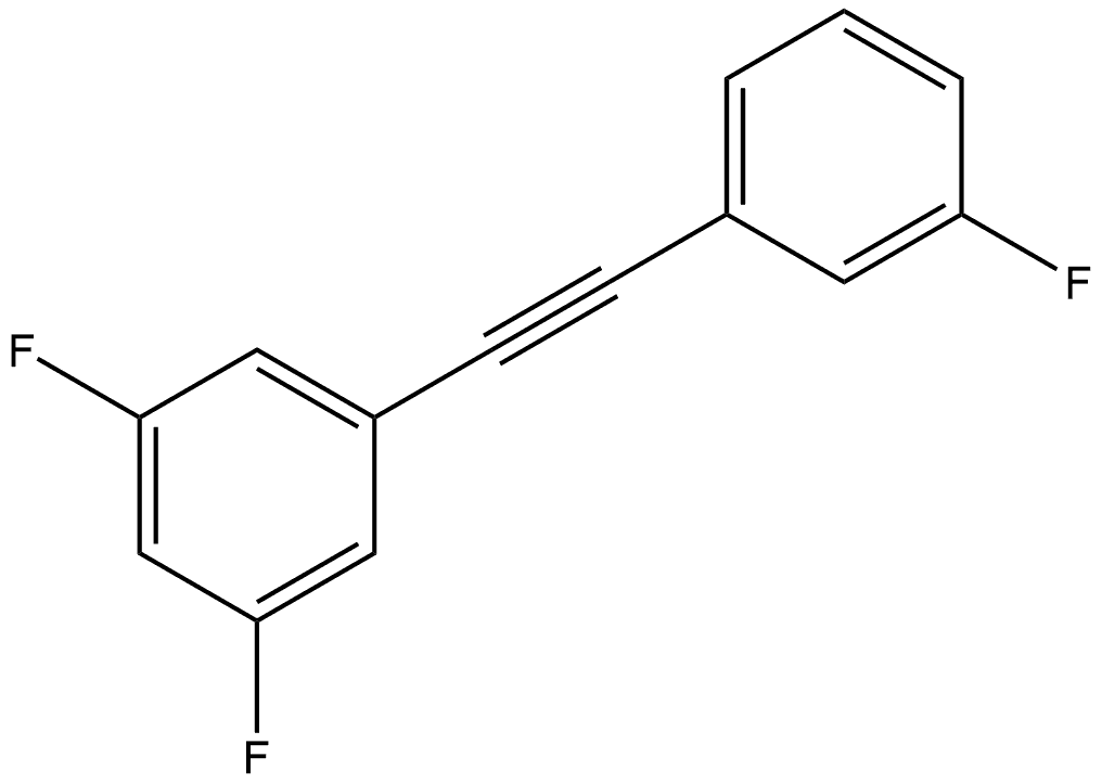 1,3-Difluoro-5-[2-(3-fluorophenyl)ethynyl]benzene Structure