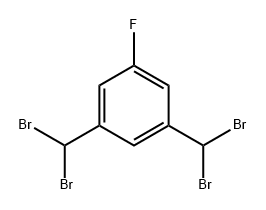 Benzene, 1,3-bis(dibromomethyl)-5-fluoro- 구조식 이미지