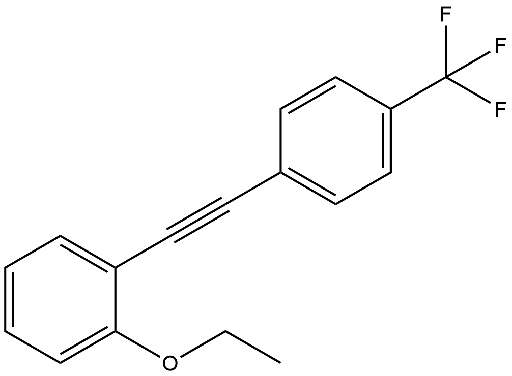 1-Ethoxy-2-[2-[4-(trifluoromethyl)phenyl]ethynyl]benzene Structure