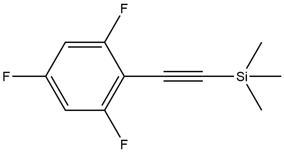 1,3,5-Trifluoro-2-[2-(trimethylsilyl)ethynyl]benzene Structure