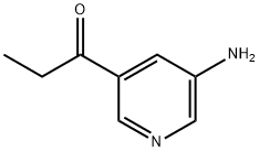 1-Propanone, 1-(5-amino-3-pyridinyl)- 구조식 이미지