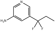 3-Pyridinamine, 5-(1,1-difluoropropyl)- 구조식 이미지