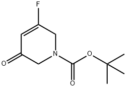 5-Fluoro-3-oxo-3,6-dihydro-2H-pyridine-1-carboxylic acid tert-butyl ester Structure