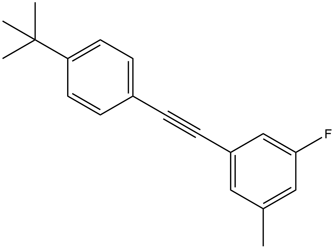 1-[2-[4-(1,1-Dimethylethyl)phenyl]ethynyl]-3-fluoro-5-methylbenzene Structure