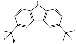 3-(1,1-Dimethylethyl)-6-(trifluoromethyl)-9H-carbazole Structure