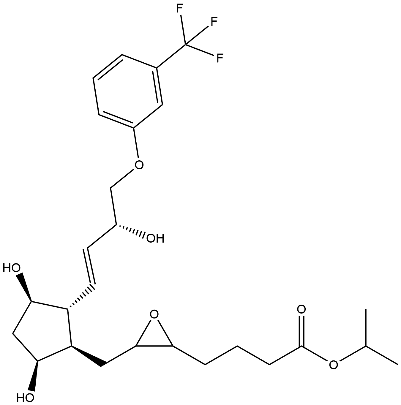 Travoprost Impurity 39 (Mixture of Diastereomers) Structure