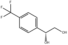 1,2-Ethanediol, 1-[4-(trifluoromethyl)phenyl]-, (1R)- Structure