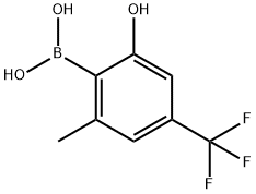 Boronic acid, B-[2-hydroxy-6-methyl-4-(trifluoromethyl)phenyl]- 구조식 이미지