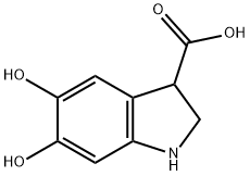 1H-Indole-3-carboxylic acid, 2,3-dihydro-5,6-dihydroxy- Structure