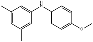 Benzenamine, N-(4-methoxyphenyl)-3,5-dimethyl- Structure