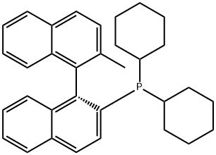 (1R)-Dicyclohexyl(2'-methyl-[1,1'-binaphthalen]-2-yl)phosphine Structure