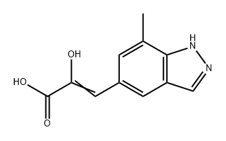 2-Propenoic acid, 2-hydroxy-3-(7-methyl-1H-indazol-5-yl)- Structure