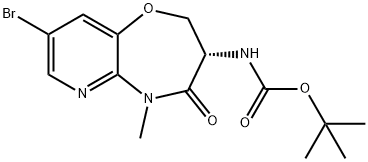 1,1-Dimethylethyl N-[(3S)-8-bromo-2,3,4,5-tetrahydro-5-methyl-4-oxopyrido[3,2-b][1,4]oxazepin-3-yl]carbamate Structure