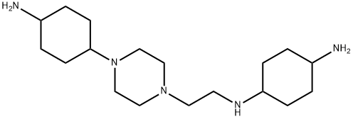 N1-{2-[4-(4-aminocyclohexyl)piperazin-1-yl]ethyl}c
yclohexane-1,4-diamine Structure