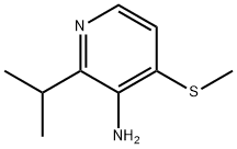 3-Pyridinamine, 2-(1-methylethyl)-4-(methylthio)- Structure