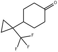 Cyclohexanone, 4-[1-(trifluoromethyl)cyclopropyl]- 구조식 이미지