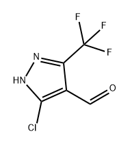 1H-Pyrazole-4-carboxaldehyde, 5-chloro-3-(trifluoromethyl)- Structure