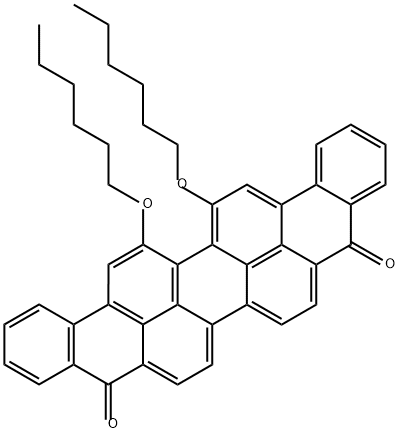 Anthra[9,1,2-cde]benzo[rst]pentaphene-5,10-dione, 16,17-bis(hexyloxy)- Structure