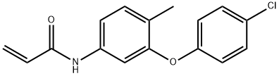 2-Propenamide, N-[3-(4-chlorophenoxy)-4-methylphenyl]- 구조식 이미지