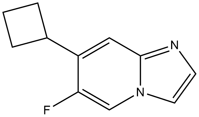 7-Cyclobutyl-6-fluoroimidazo[1,2-a]pyridine Structure