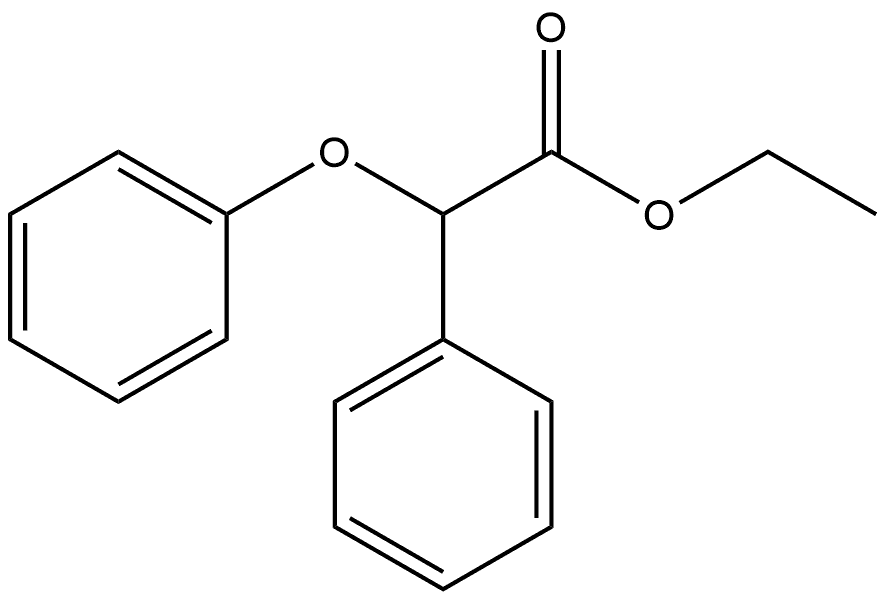 Benzeneacetic acid, α-phenoxy-, ethyl ester Structure