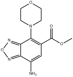 2,1,3-Benzoxadiazole-5-carboxylic acid, 7-amino-4-(4-morpholinyl)-, methyl ester Structure