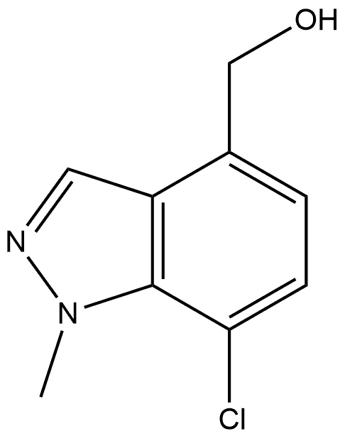 7-Chloro-1-methyl-1H-indazole-4-methanol Structure