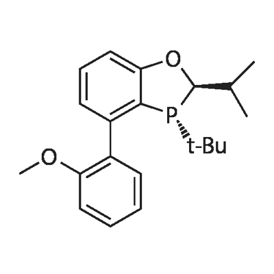 1,3-Benzoxaphosphole, 3-(1,1-dimethylethyl)-2,3-dihydro-4-(2-methoxyphenyl)-2-(1-methylethyl)-, (2R,3R)- Structure