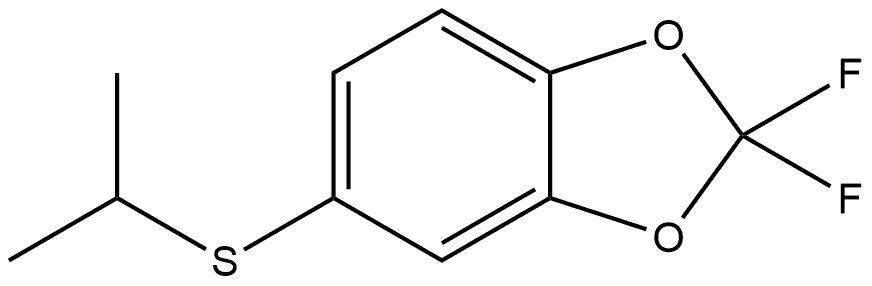 2,2-Difluoro-5-[(1-methylethyl)thio]-1,3-benzodioxole Structure