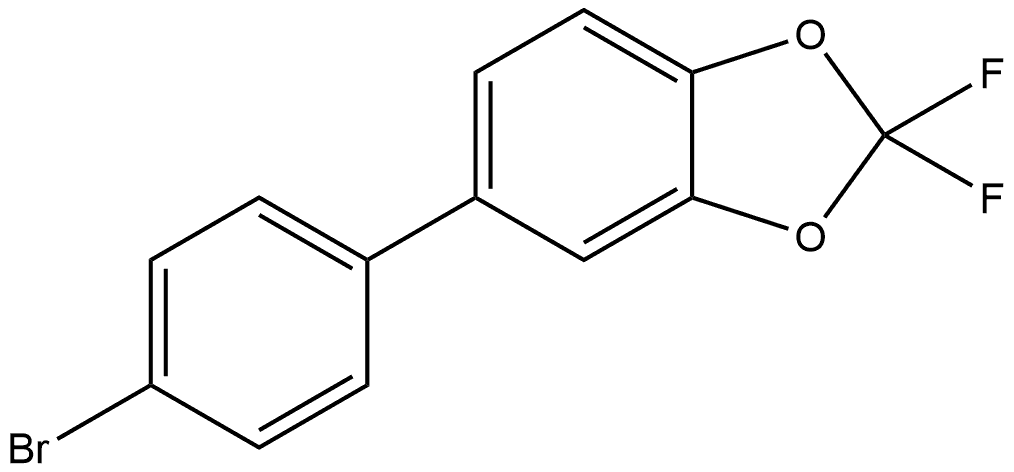 5-(4-Bromophenyl)-2,2-difluoro-1,3-benzodioxole Structure