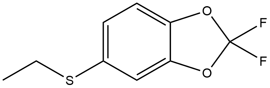 5-(Ethylthio)-2,2-difluoro-1,3-benzodioxole Structure