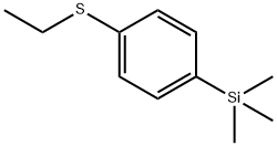 Benzene, 1-(ethylthio)-4-(trimethylsilyl)- 구조식 이미지