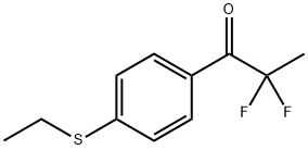 1-?Propanone, 1-?[4-?(ethylthio)?phenyl]?-?2,?2-?difluoro- Structure