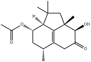 4(3H)-Acenaphthylenone, 8-(acetyloxy)-1,2,2a,5,6,7,8,8a-octahydro-3-hydroxy-1,1,2a,6-tetramethyl-, (2aS,3R,6R,8S,8aS)- Structure