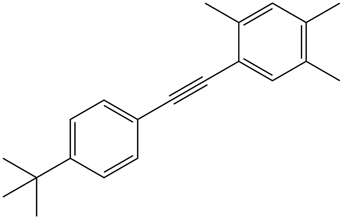 1-[2-[4-(1,1-Dimethylethyl)phenyl]ethynyl]-2,4,5-trimethylbenzene Structure