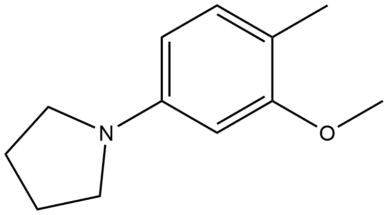 1-(3-Methoxy-4-methylphenyl)pyrrolidine Structure