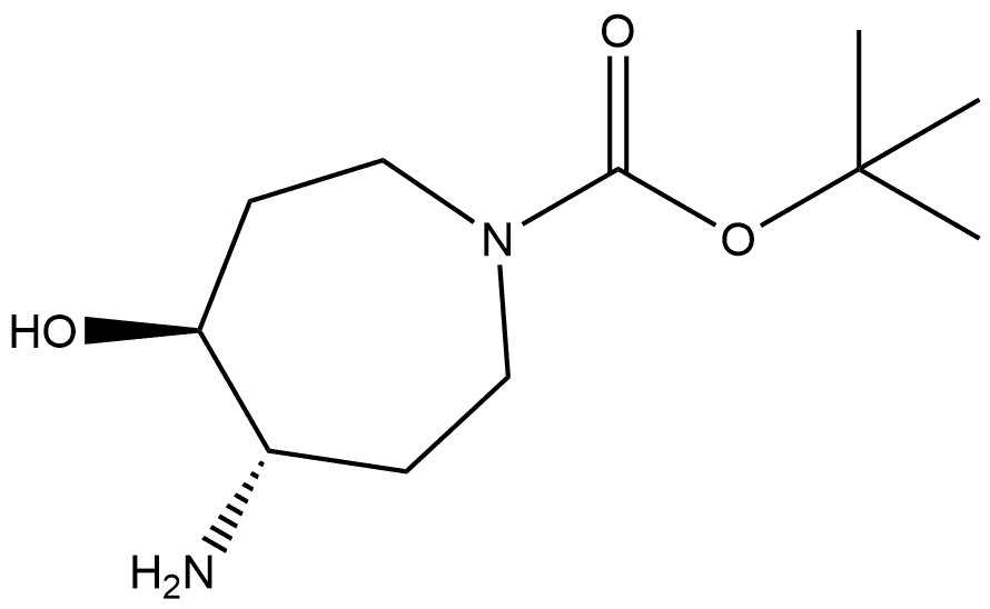 tert-butyl (4S,5S)-4-amino-5-hydroxyazepane-1-carboxylate Structure