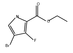 1H-Pyrrole-2-carboxylic acid, 4-bromo-3-fluoro-, ethyl ester 구조식 이미지