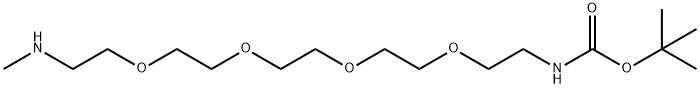 t-Boc-N-amido-PEG5-methylamine Structure