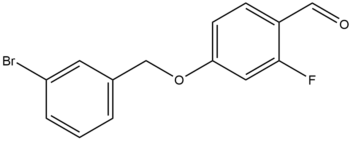 4-[(3-Bromophenyl)methoxy]-2-fluorobenzaldehyde Structure