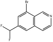 8-Bromo-6-(difluoromethyl)isoquinoline Structure