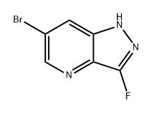 1H-Pyrazolo[4,3-b]pyridine, 6-bromo-3-fluoro- Structure