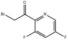 Ethanone, 2-bromo-1-(3,5-difluoro-2-pyridinyl)- 구조식 이미지